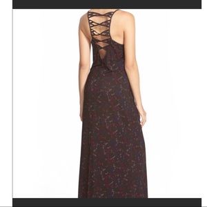 RVCA maxi dress cage detail